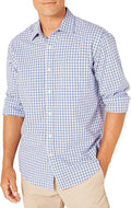 Aryan Clothing Article #7444 Casual Button Up Plaid Shirt